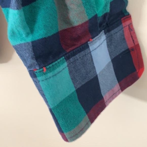 🆕 OLD NAVY SLIM FIT COUPE PLAID LONG SLEEVE MEN SIZE M - Picture 3 of 7